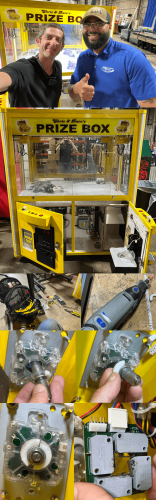 ArcadeMachineRepairs.com - Millennium Events - Chris And Daves Prize Box Claw Machine Game