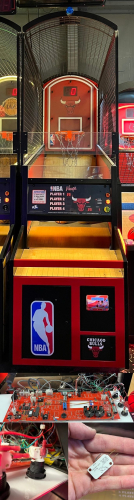 ArcadeMachineRepairs.com - NBA Hoops Bulls Basketball Game